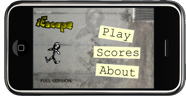 iEscape menu : Play Scores About